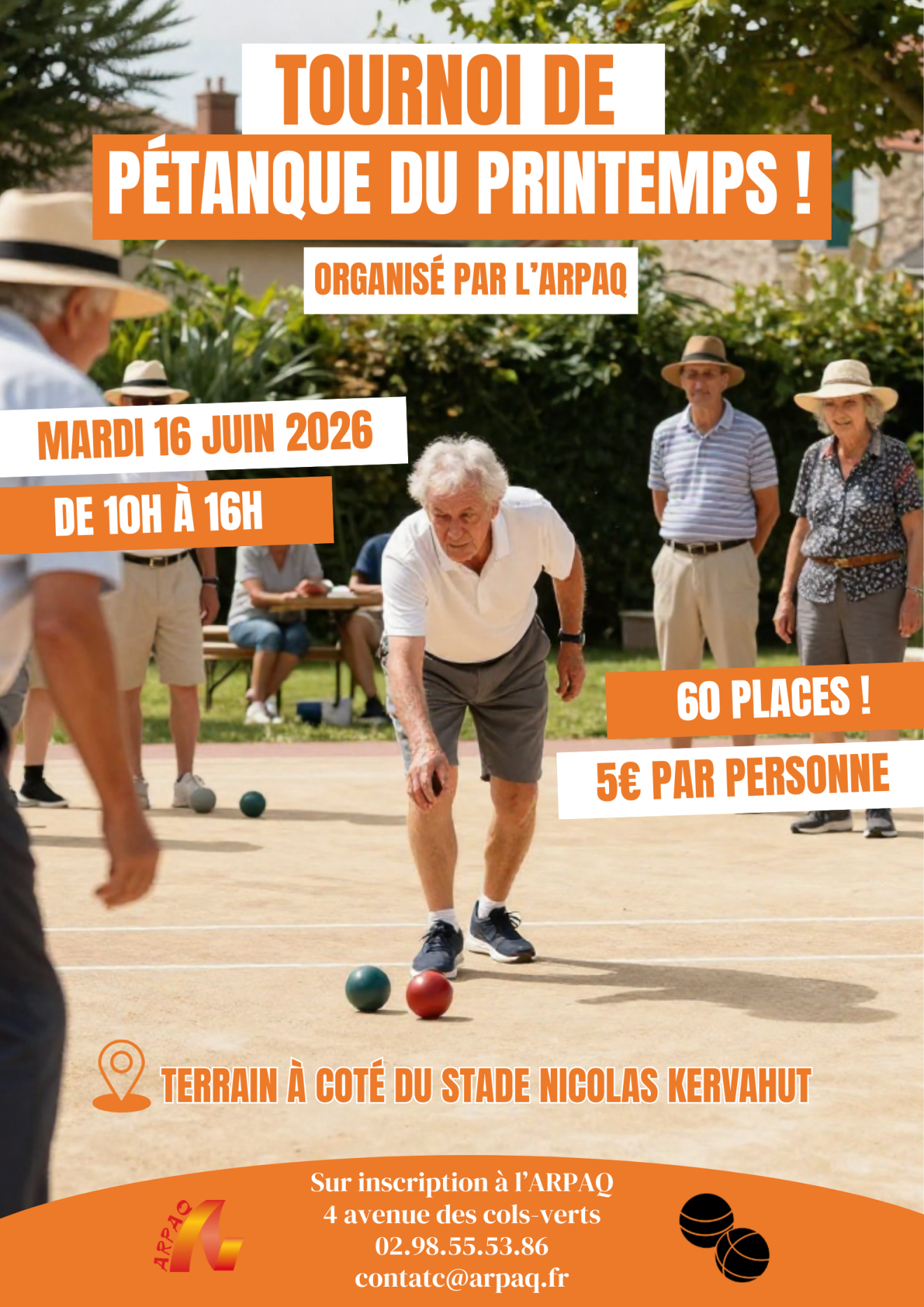 TOURNOI DE PÉTANQUE DU PRINTEMPS : IL RESTE DES PLACES !