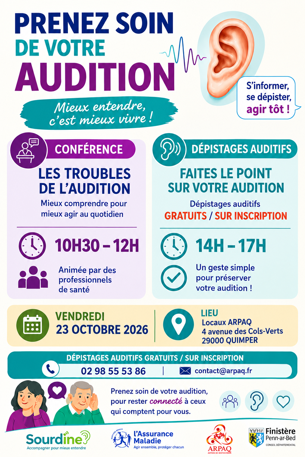 CONFERENCE ET DÉPISTAGES AUDITIFS