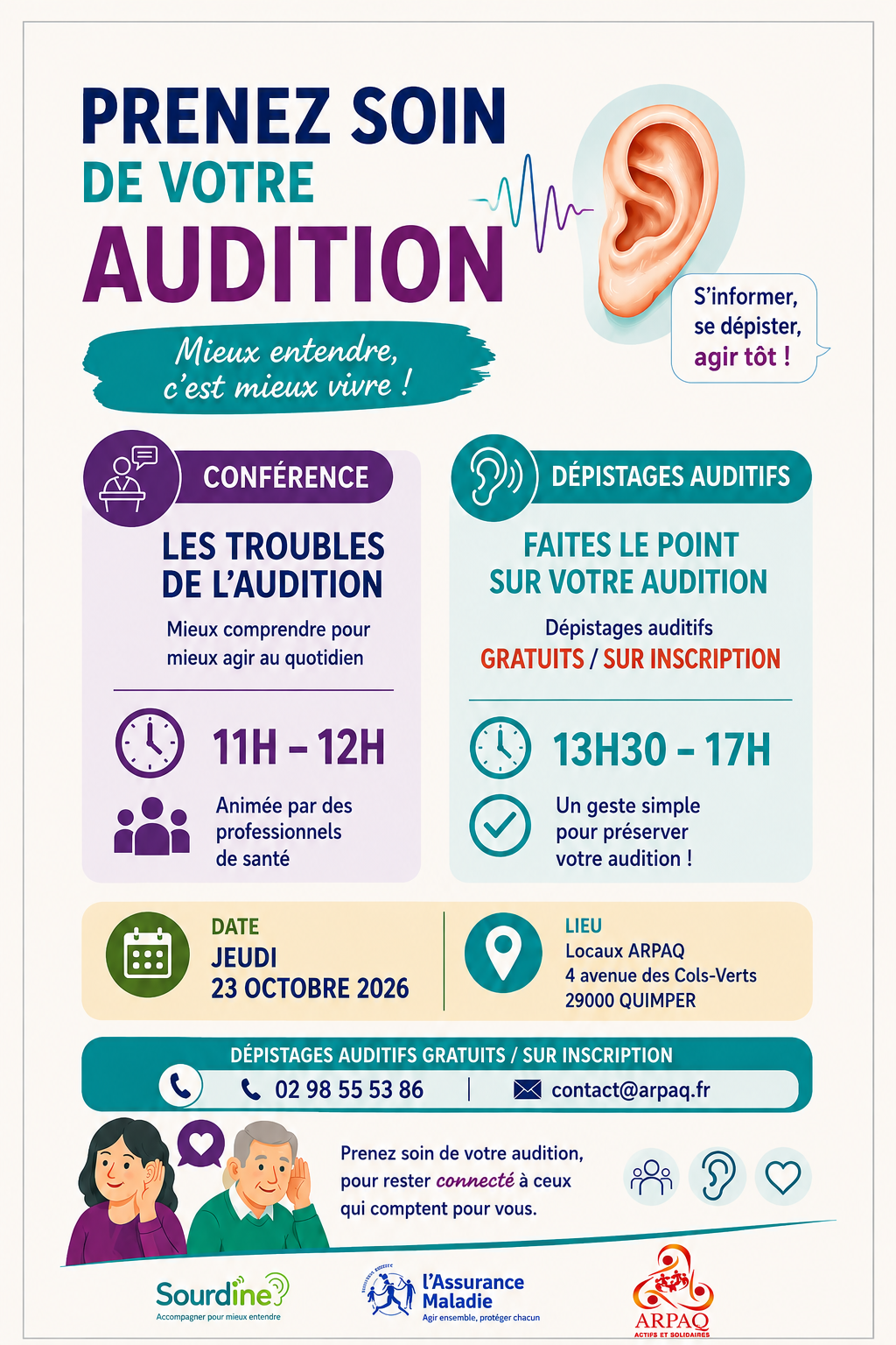 CONFERENCE ET DÉPISTAGES AUDITIFS