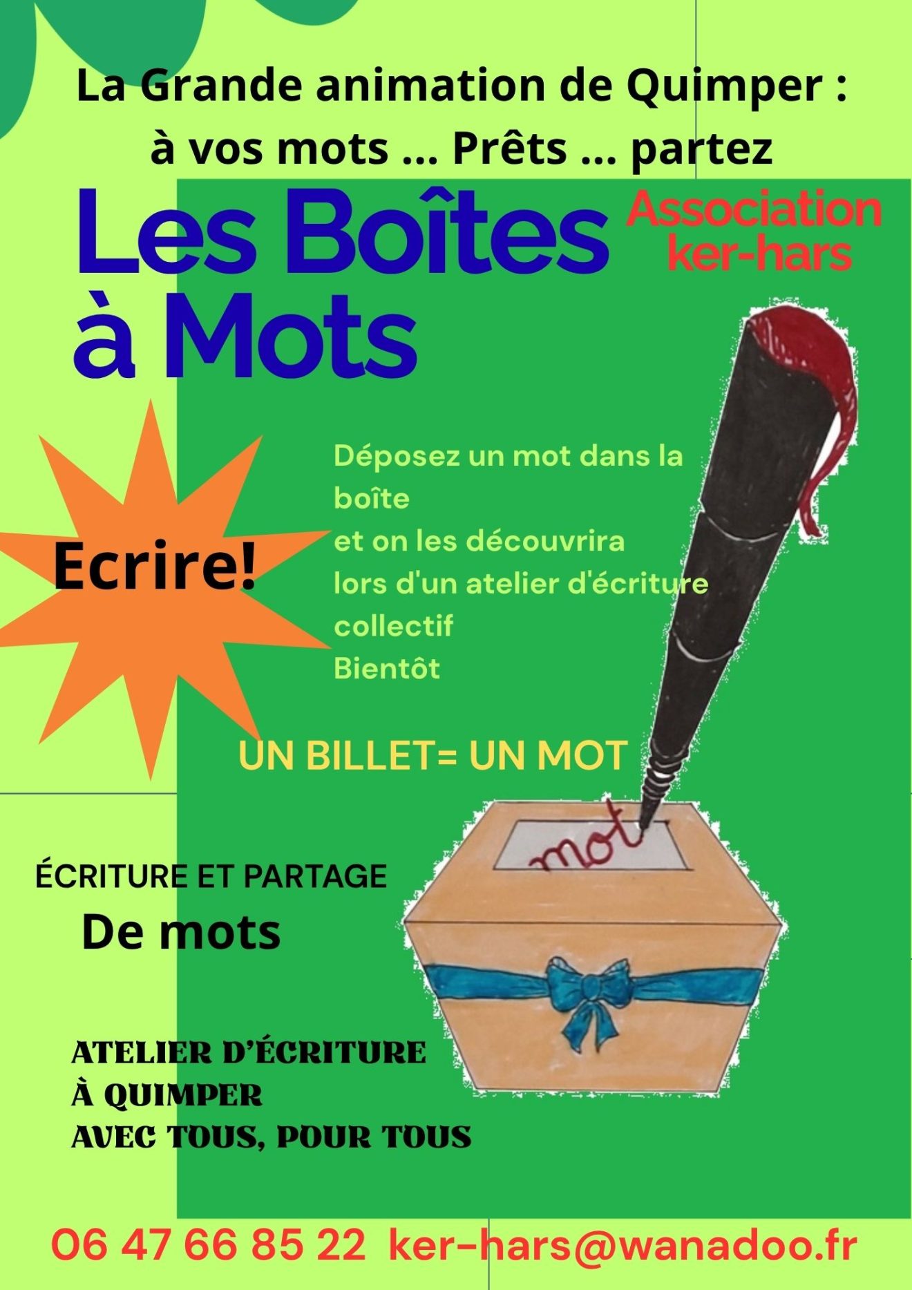 LA BOITE A MOT VIENT D'ARRIVER A L'ARPAQ !